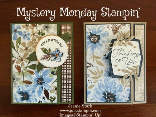Stampin' Up! Delicate Dreams back fold cards with Framed All Around and A Round of Hellos-Jeanie Stark StampinUp
