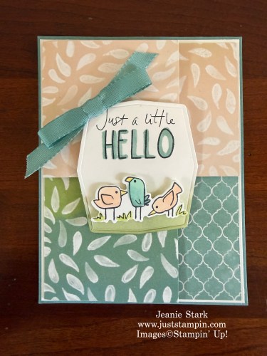 Stampin' Up! Cutest Crew and Painted Illusions pop up fun fold card idea-Jeanie Stark StampinUp