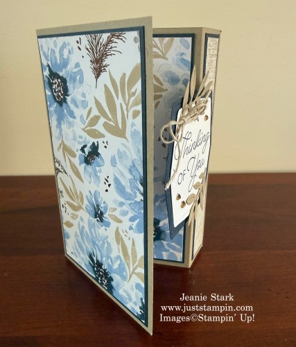 Stampin' Up! Delicate Dreams back fold cards with Framed All Around and Forever Florals Dies-Jeanie Stark StampinUp