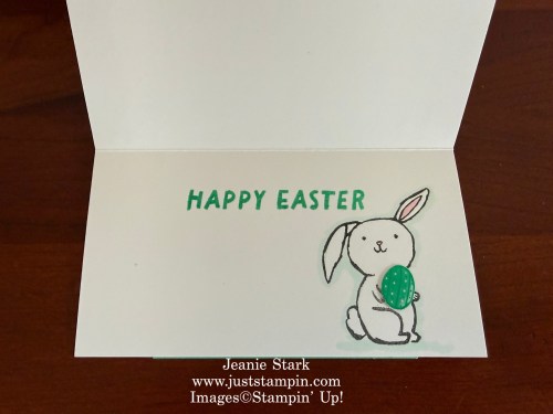 Stampin' Up! Faux Step Easter Card with Easter Basket Bundle and Easter Joy Designer Series paper-Jeanie Stark StampinUp