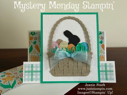 Stampin' Up! Faux Step Easter Card with Easter Basket Bundle and Easter Joy Designer Series paper-Jeanie Stark StampinUp