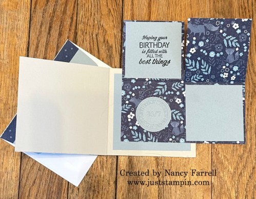 Stampin' Up! Book Bind Explosion birthday card-visit juststampin.com for handmade inspiration and more-Jeanie Stark StampinUp