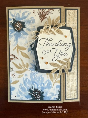 Stampin' Up! Delicate Dreams back fold cards with Framed All Around and Forever Florals Dies-Jeanie Stark StampinUp