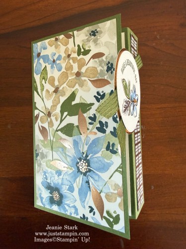 Stampin' Up! Delicate Dreams & Delicate Designs back fold card with A Round of Hellos-Jeanie Stark StampinUp