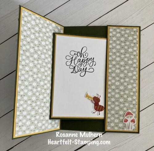 Stampin' Up! Cute As A Bug fun fold birthday card idea-visit juststampin.com for inspiration, ordering information, and more-Jeanie Stark StampinUp