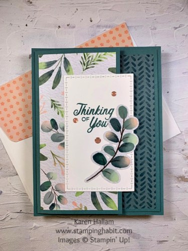 Stampin' Up! Frames & Flowers fun fold sympathy card idea-visit juststampin.com for inspiration, ordering information, and more-Jeanie Stark StampinUp