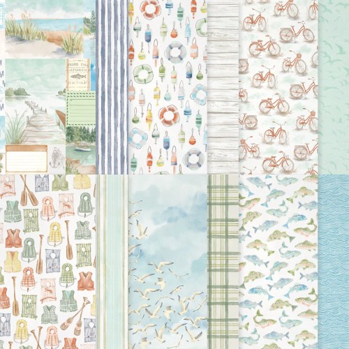 Stampin' Up! Waterside Retreat Designer Series Paper-visit juststampin.com for handmade inspiration, ordering information, and more-Jeanie Stark StampinUp