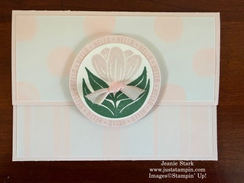 Stampin' Up! 2026-2028 In Color card with Painted Patterns Designer Series Paper and A Round of Hellos stamp set-Jeanie Stark StampinUp
