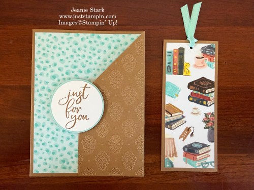 Stampin' Up! Hobby Haven fun fold bookmark card-Jeanie Stark StampinUp