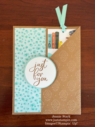 Stampin' Up! Hobby Haven fun fold bookmark card-Jeanie Stark StampinUp