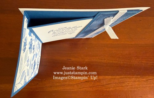 Stampin' Up! Paradise Garden fun fold card with Sweet Bugs and Framed All Around Stamp sets and Garden Poetry Designer Series Paper-Jeanie Stark StampinUp