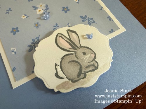 Stampin' Up! Bloom Boutique and Notes of Spring Clean & Simple card idea-Jeanie Stark StampinUp