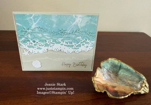 Stampin' Up! Rolling Waves birthday card idea-Jeanie Stark StampinUp