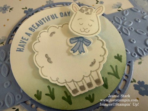 Stampin' Up! Woolly Friends and Bloom Boutique fun fold card idea-Jeanie Stark StampinUp