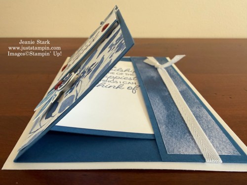 Stampin' Up! Paradise Garden fun fold card with Sweet Bugs and Framed All Around Stamp sets and Garden Poetry Designer Series Paper-Jeanie Stark StampinUp