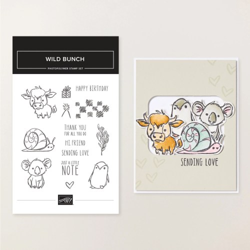 Stampin' Up! Wild Bunch Stamp Set-visit juststampin.com to find out how to get this set for just $5 in June-Jeanie Stark StampinUp