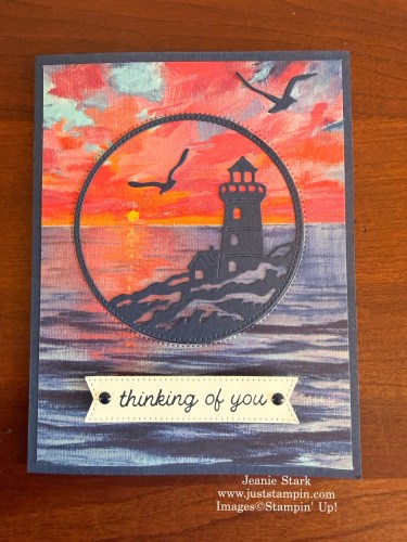 Stampin' Up! Scenic Coast Pop Up Window fun fold card idea-Jeanie Stark StampinUp