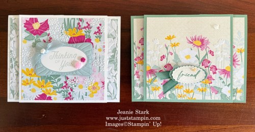 Stampin' Up! Velvet Meadow fun fold card ideas-Jeanie Stark StampinUp