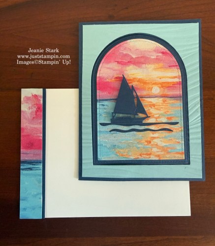 Stampin' Up! Scenic Coast Pop Up Window fun fold card idea-Jeanie Stark StampinUp