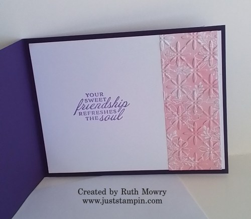 Stampin' Up! Fun Fold card for a friend-visit juststampin.com for inspiration, ordering information, and more-Jeanie Stark StampinUp