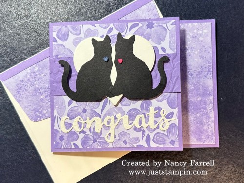 Stampin' Up! Fun Fold pet card-visit juststampin.com for inspiration, ordering information, and more-Jeanie Stark StampinUp