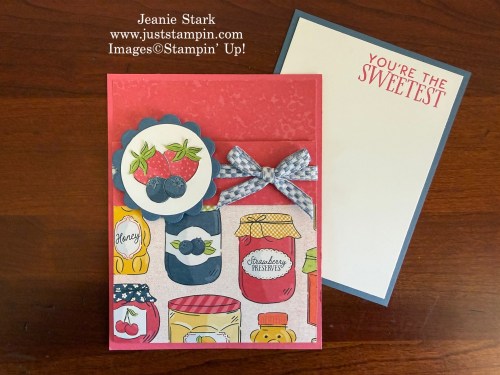 Stampin' Up! fun fold pocket cards with Homemade Sweetness-Jeanie Stark StampinUp