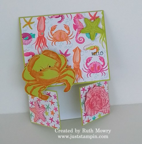 Stampin' Up! Double Dutch Door fun fold card idea-visit juststampin.com for inspiration, ordering information, and more-Jeanie Stark StampinUp