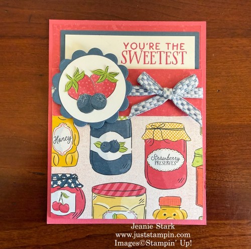 Stampin' Up! fun fold pocket cards with Homemade Sweetness-Jeanie Stark StampinUp