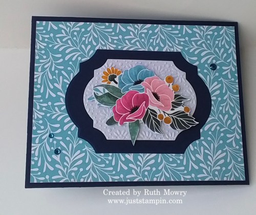 Stampin' Up! W fun fold card idea-visit juststampin.com for inspiration, ordering information, and more-Jeanie Stark StampinUp