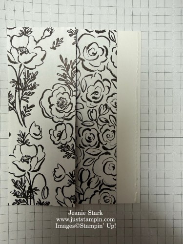 Stampin' Up! Double Collar Fun Fold card with Artisan Sketched Garden Designer Series Paper-Jeanie Stark StampinUp
