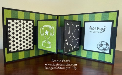 Stampin' Up! A Wonderful Match fun fold birthday card idea-Jeanie Stark StampinUp