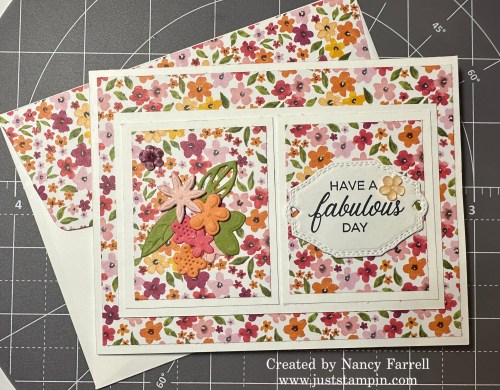 Stampin' Up! W fun fold card idea-visit juststampin.com for inspiration, ordering information, and more-Jeanie Stark StampinUp