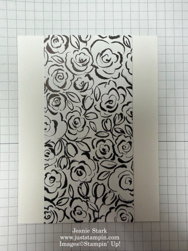 Stampin' Up! Double Collar Fun Fold card with Artisan Sketched Garden Designer Series Paper-Jeanie Stark StampinUp