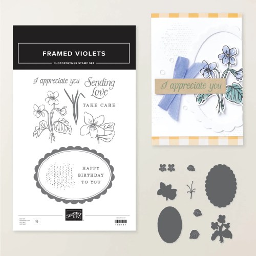 Stampin' Up! Framed Violets Bundle-visit juststampin.com for inspiration, ordering information, and more-Jeanie Stark StampinUp