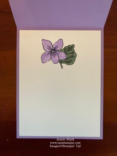 Stampin' Up! Framed Violets Bundle card idea with Violet Dreams Designer series Paper-Jeanie Stark StampinUp