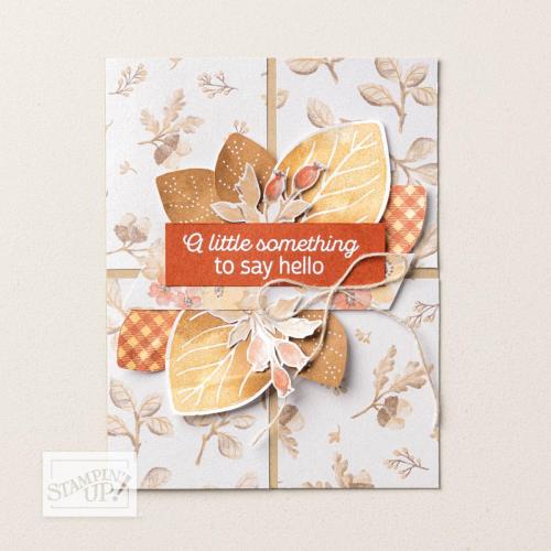 Stampin' Up! Glow of Harvest Designer Series Paper idea-visit juststampin.com for inspiration, ordering information, and more-Jeanie Stark StampinUp
