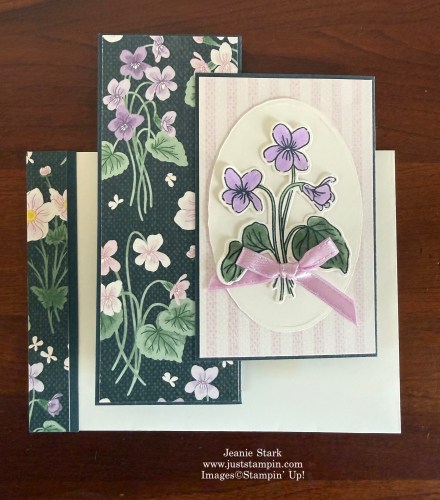 Stampin' Up! Violet Dreams multi panel accordion fun fold birthday card idea-Jeanie Stark StampinUp