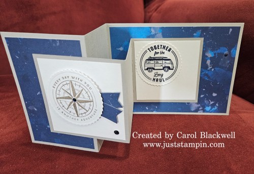 Stampin' Up! Double Z fun fold Card idea-visit juststampin.com for mystery stamping fun fold card ideas-Jeanie Stark StampinUp