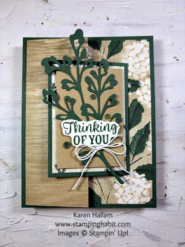 Stampin' Up! Country Cottage Fun Fold Thinking of You card idea-visit juststampin.com for mystery stamping fun fold card ideas-Jeanie Stark StampinUp