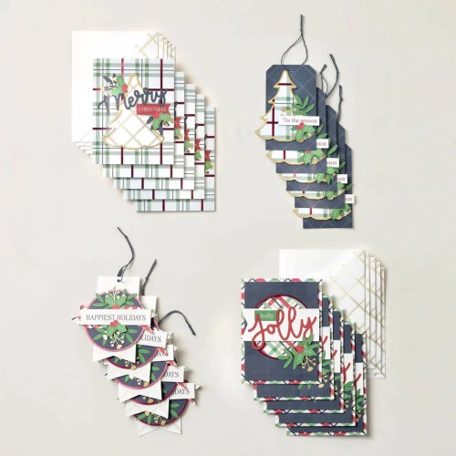Stampin' Up! Festive Plaids Kit-visit juststampin.com for inspiration, ordering information, and more-Jeanie Stark StampinUp