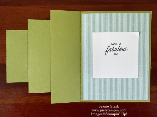 Stampin' Up! Phrases & Frames, Round About Messages & Lovely Blossoms fun fold birthday card idea-Jeanie Stark StampinUp